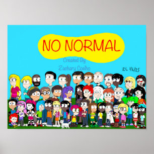 Geen Normale Karakterposter Poster