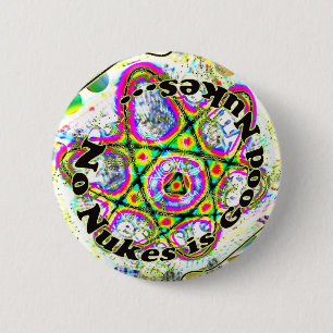 Geen Nukes is Goede Nokes... knoop Ronde Button 5,7 Cm