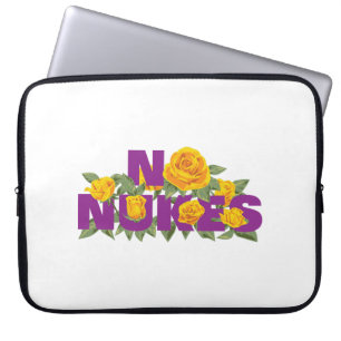 GEEN NUKES - ROOS MISSIE van officiële Notitieboek Laptop Sleeve
