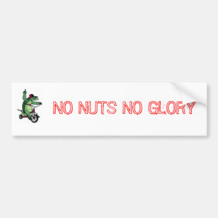 GEEN NUTS-GEHEUGEN BUMPERSTICKER