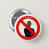 Geen Obama-Button Ronde Button 5,7 Cm (Voorkant /achterkant)
