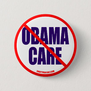 Geen Obama Care-knop Ronde Button 5,7 Cm