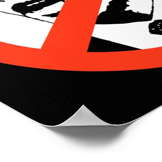 Geen Obama-Poster / jouw tekst aanpassen Poster (Hoek)