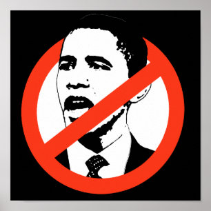Geen Obama-Poster / jouw tekst aanpassen Poster