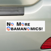 Geen Obamanomics meer Bumpersticker (Op auto)