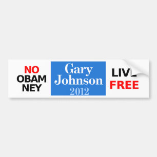 Geen Obamney - Gary Johnson bumper sticker