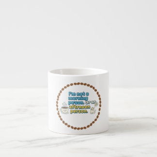 Geen ochtend- of middagmens espresso kop