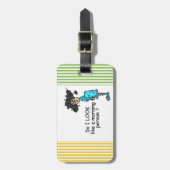 Geen ochtendmens bagagelabel (Voorkant verticaal)