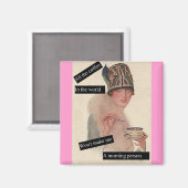 Geen ochtendmens magneet (Voorkant / Achterkant)