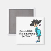 Geen ochtendmens magneet (Voorkant / Achterkant)