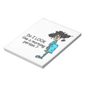 Geen ochtendmens notitieblok (Gedraaid)