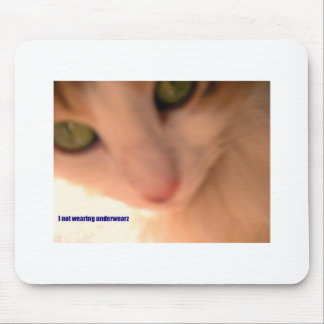 geen ondergoed kat muismat