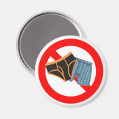 Geen ondergoed magneet (Voorkant / Achterkant)