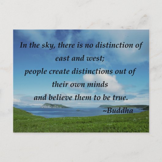 Geen onderscheid briefkaart (Voorkant)