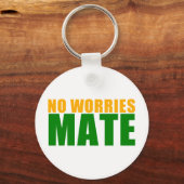 geen ongerustheid sleutelhanger (Voorkant)