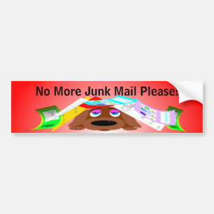 Geen ongewenste e-mail alstublieft! bumpersticker