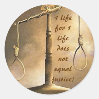 Geen oog voor oog ronde sticker