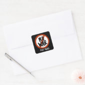 Geen oorlog alleen vrede vierkante sticker (Envelop)