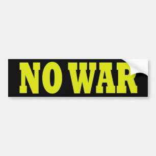 Geen oorlog bumpersticker