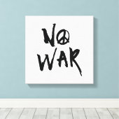 Geen oorlog canvas afdruk (Insitu (Houten vloer))