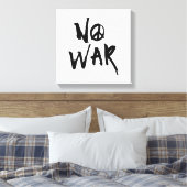 Geen oorlog canvas afdruk (Insitu (Slaapkamer))