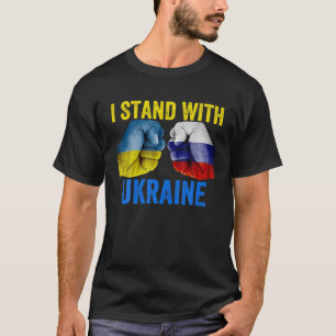 Geen oorlog ik sta voor Oekraïne, de Oekraïense vl T-shirt