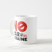 Geen Oorlog In Oekraïne Koffiemok (Voorkant links)