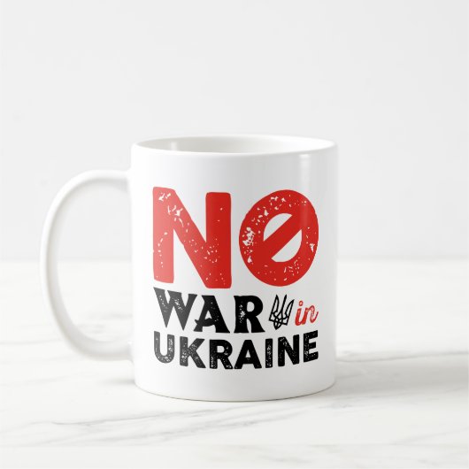 Geen Oorlog In Oekraïne Koffiemok (Links)
