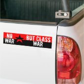Geen oorlog maar klassenoorlog bumpersticker (Op Truck)