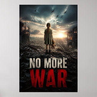 Geen Oorlog Meer Aanbrekende Dageraad Achter de Pu Poster