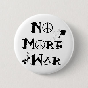 Geen oorlog meer ronde button 5,7 cm