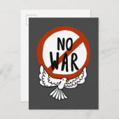 Geen oorlog met honden briefkaart (Voorkant / Achterkant)