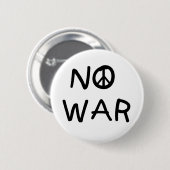 GEEN oorlog Ronde Button 5,7 Cm (Voorkant /achterkant)