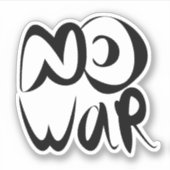 Geen oorlog sticker (Voorkant)