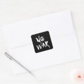 Geen oorlog vierkante sticker (Envelop)