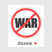 Geen oorlogssymbool sticker (Vel)
