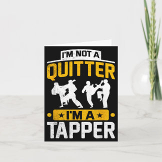 geen opgever een tikker Brazilian Jiu-Jitsu BJJ Kaart