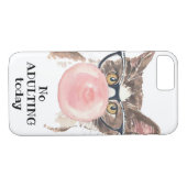 Geen opkomst vandaag grappige kat Case-Mate iPhone case (Achterkant (Horizontaal))