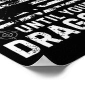 Geen opscheppen totdat je camouflageherten hum sle poster (Hoek)