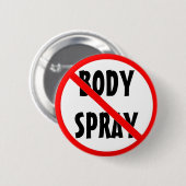 Geen oraal verstuivingsverbod ronde button 5,7 cm (Voorkant /achterkant)