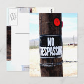 Geen overschrijdende reflector briefkaart (Voorkant / Achterkant)