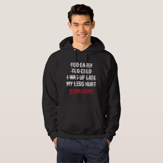 Geen overschrijvingen hoodie (Voorkant volledig)