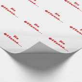 Geen overtreding... cadeaupapier (Hoek)