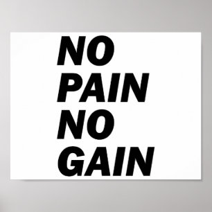 GEEN PAIN GEEN WINKEL POSTER