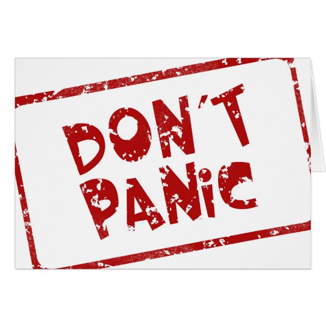 Geen paniek (Voorkant Horizontaal)