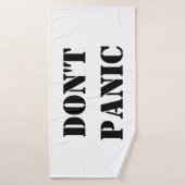 Geen paniek badhanddoek (Badhanddoek)