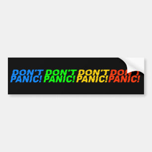 Geen paniek. bumpersticker