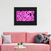 Geen paniek canvas afdruk (Insitu (Woonkamer))