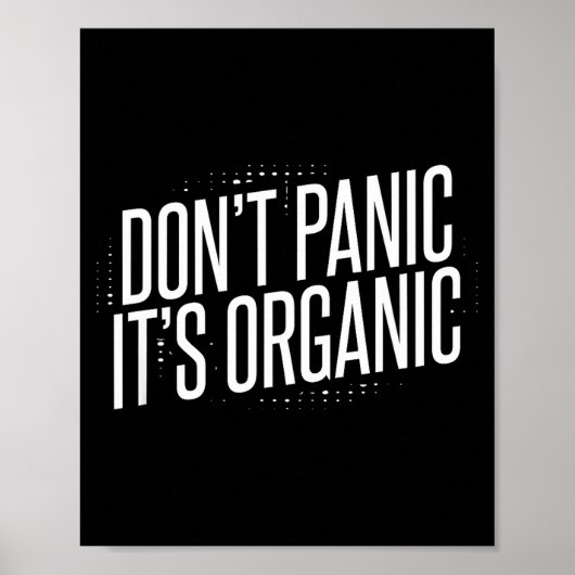 Geen paniek, het is biologisch  poster (Voorkant)