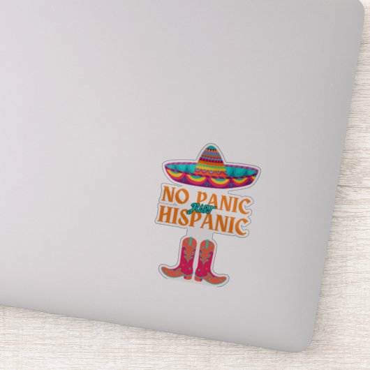 geen paniek hispanic erfgoed maand grappige hispan sticker (Detail)
